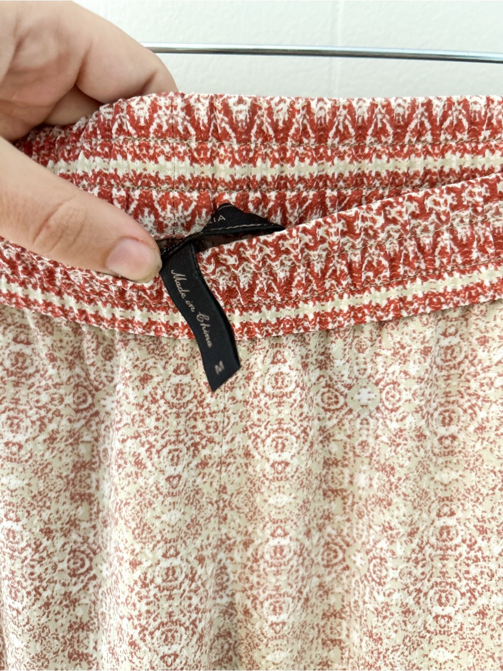 BCBGMAXAZRIA Printed Wide Leg Palazzo Pants - Picture 6 of 11